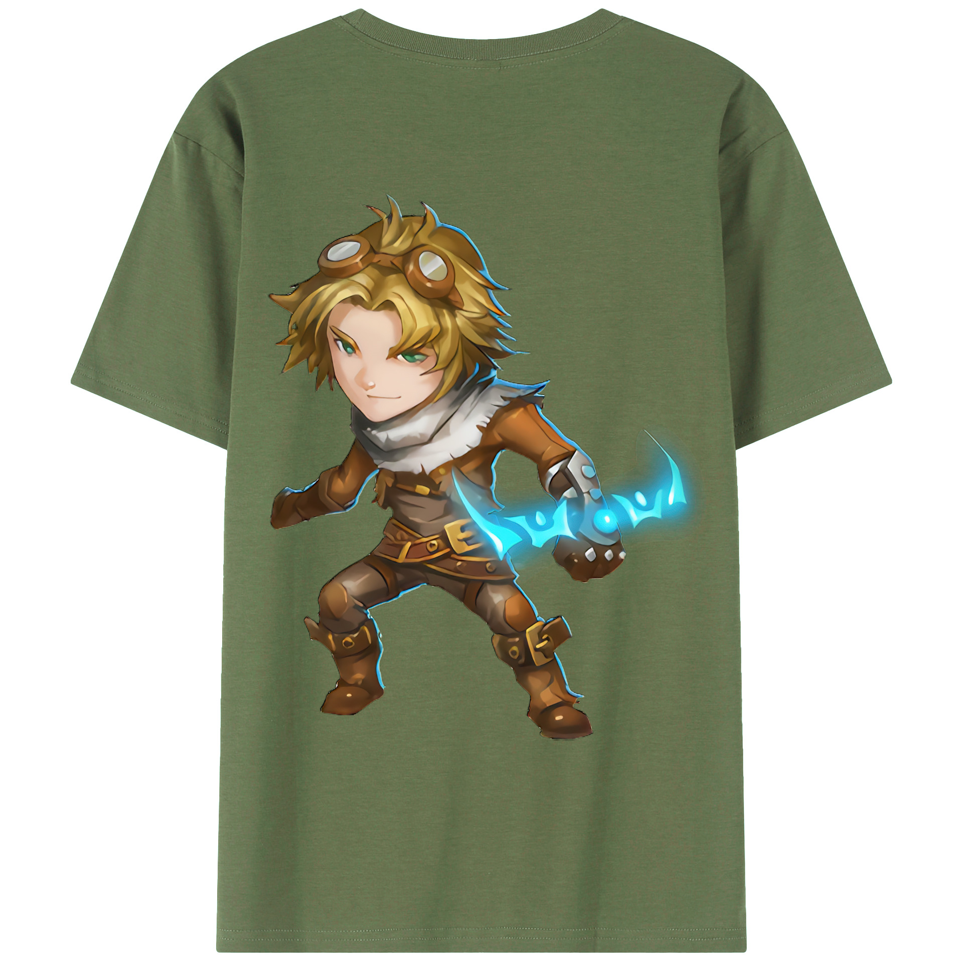 （画像用） リーグ・オブ・レジェンド League of Legends LOL 綿100％ メンズ半袖Tシャツ（バックプリント） 通気性